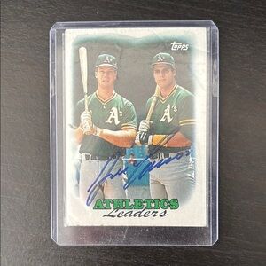 Topps Athletics Leaders Baseball Card